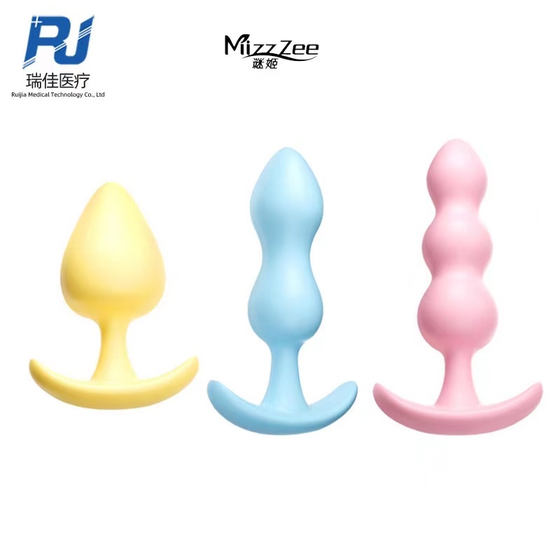 3-Piece Graduated Anal Training Plug Set with Safe Flared Bases