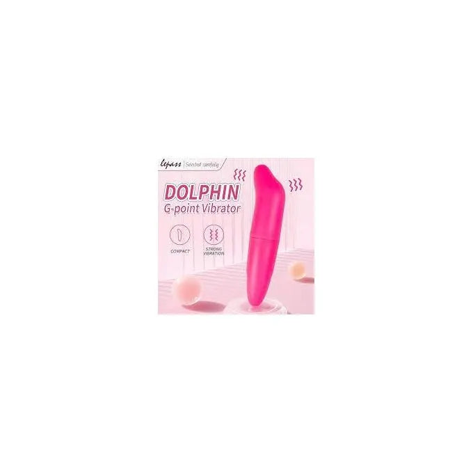 Mini Dolphin Curved Vibrating Massager – Contoured Design, Twist Control & Waterproof Portability