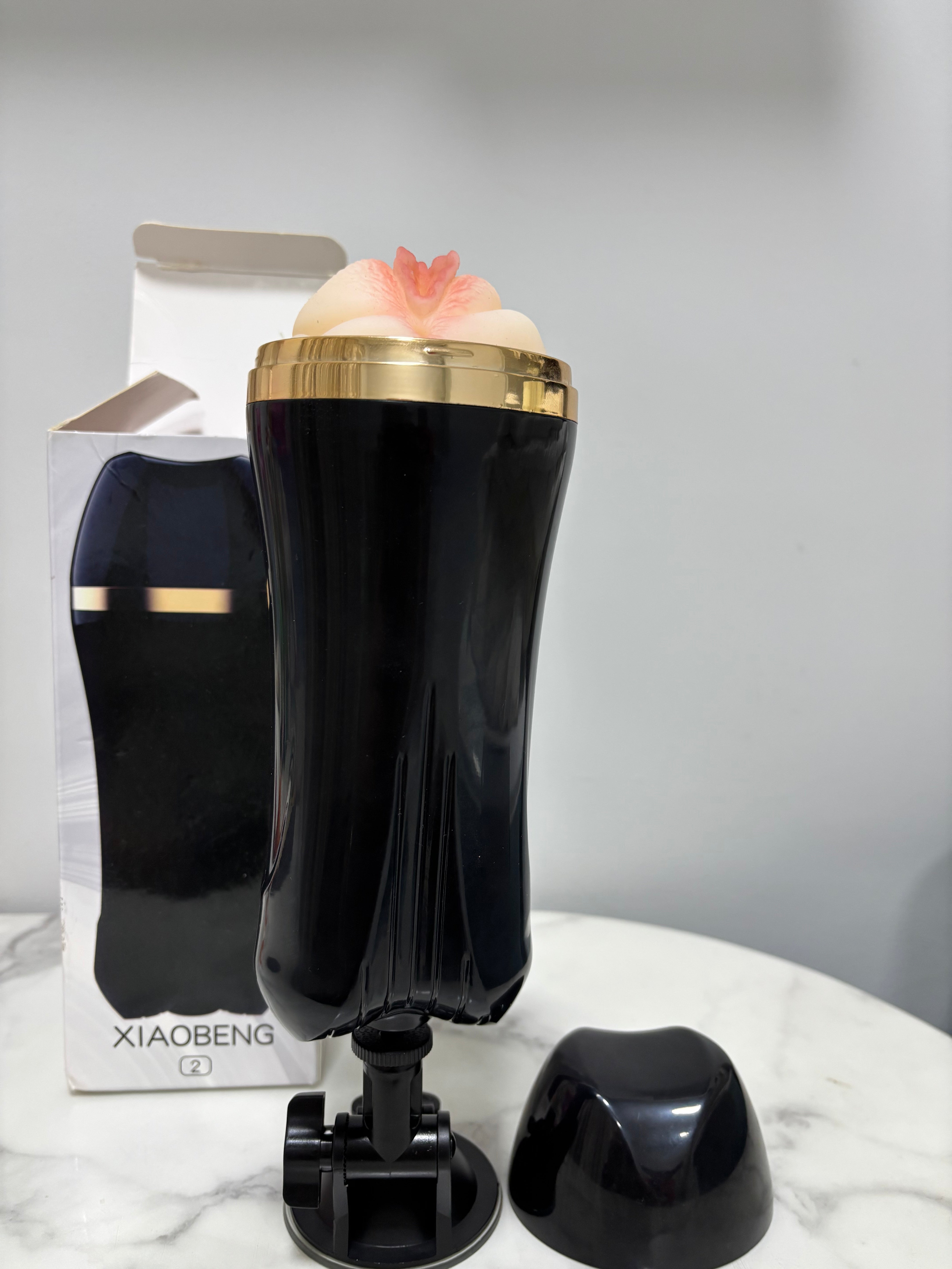Men’s Suction-Cup Intimate Massager | Soft Realistic Sleeve, Removable & Easy to Clean
