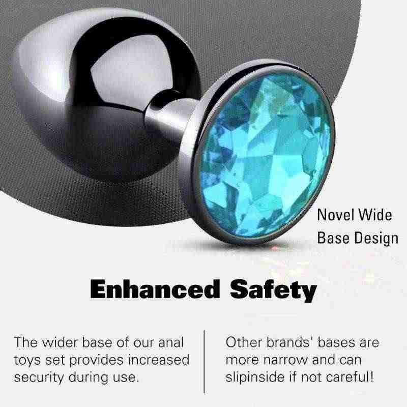 دھات کا مقعدی پلگ سیٹ (بڑا/درمیانہ/چھوٹا)
