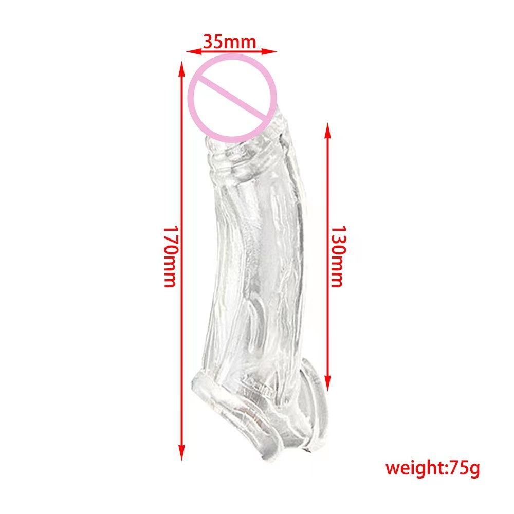 Crystal-Clear Curved Extension Sleeve with Support Ring