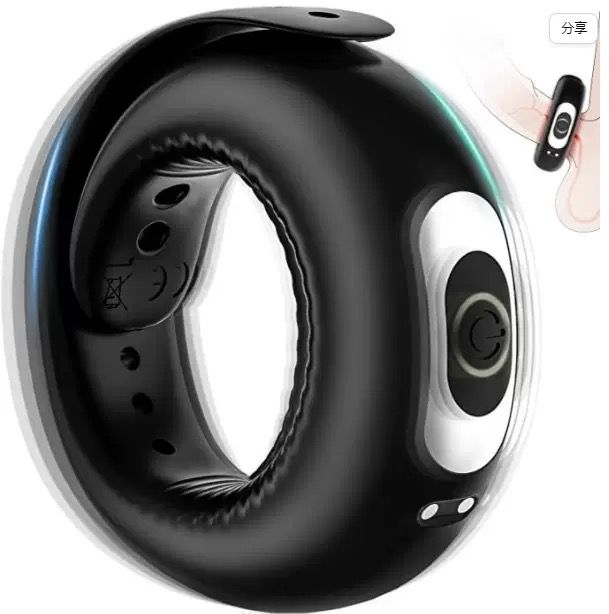 Dual-Stimulation Vibrating Cock Ring with Curved Massage Tips