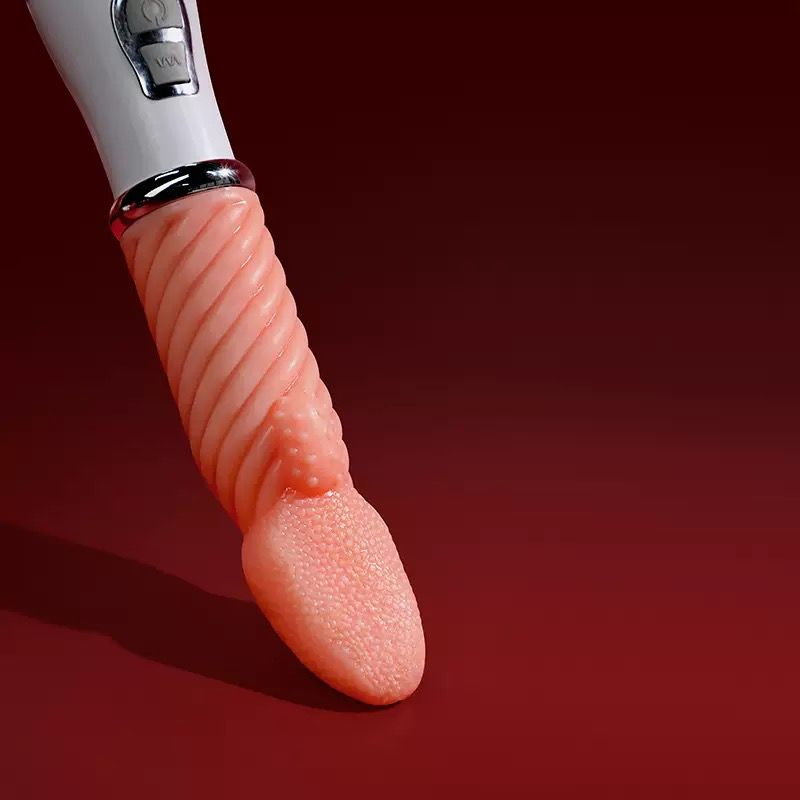USB Rechargeable Textured Vibrating Massager – Soft-Touch Finish, Dual-Button Control & Ergonomic Curved Design