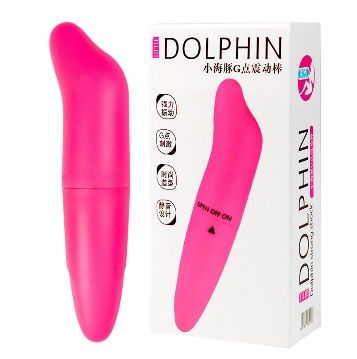 Mini Dolphin Curved Vibrating Massager – Contoured Design, Twist Control & Waterproof Portability