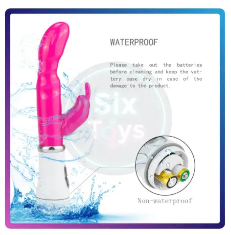 Dual-Stimulation Rabbit Vibrating Massager – Multi-Mode Control, Ergonomic Curved Design & Personal Comfort
