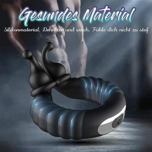 Dual-Stimulation Vibrating Cock Ring with Curved Massage Tips