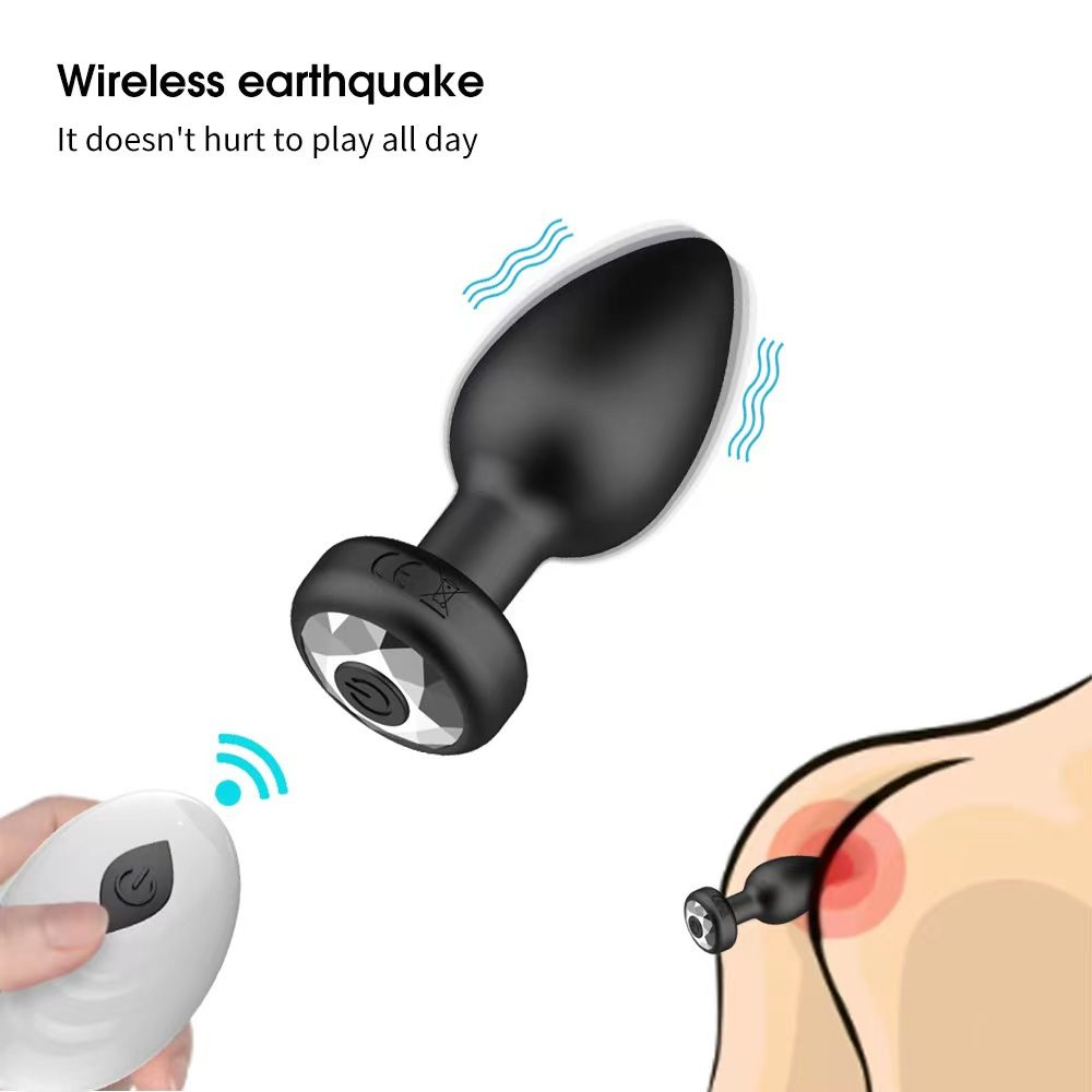 Wireless Remote-Controlled Vibrating Anal Plug – App & Dual-Control Design