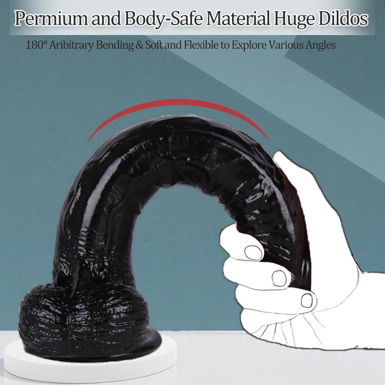Black manual dildo(قضيب اصطناعي أسود يدوي)