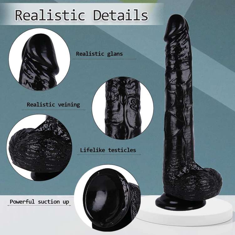 Black manual dildo(قضيب اصطناعي أسود يدوي)