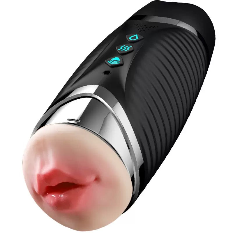Smart Heated Men’s Intimate Massager | Digital Temperature Display & Electric Relaxation Cup