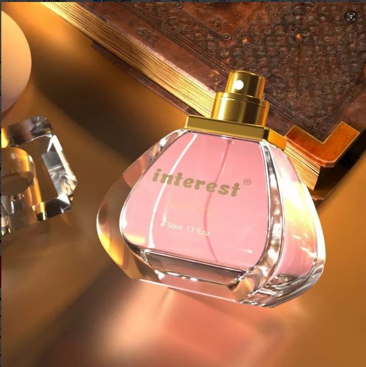 Interest Women’s Allure Perfume 50mL | Elegant Fragrance & Portable Design