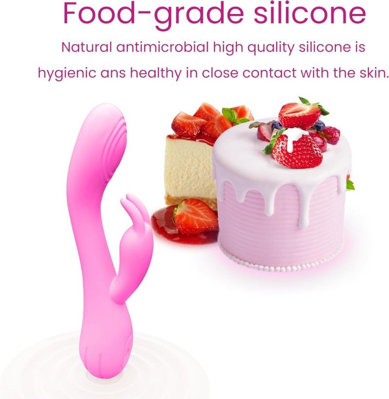 Dual-ended heated vibrating wand in soft pinkعصا اهتزازية حرارية مزدوجة الطرف باللون الوردي الناعم