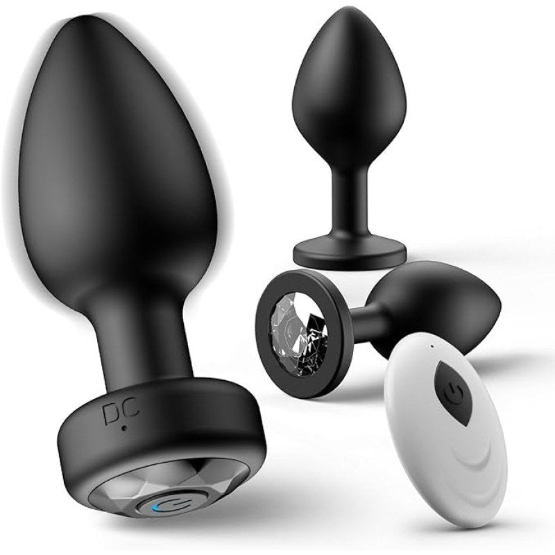 Anal plug na wireless, de-kuryente, at istilong diyamante
