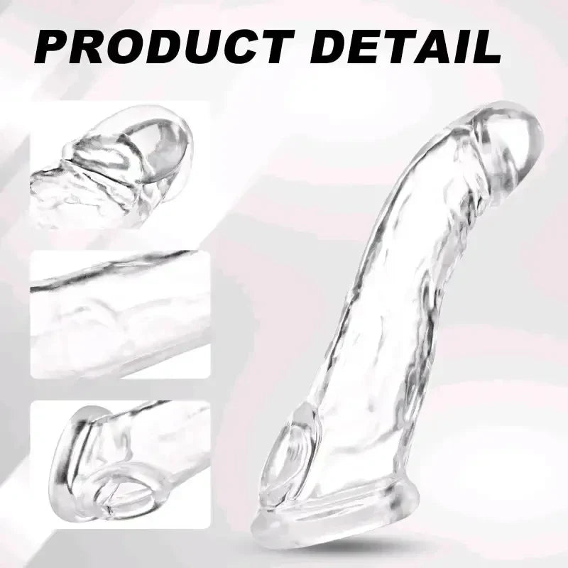 Crystal-Clear Curved Extension Sleeve with Support Ring