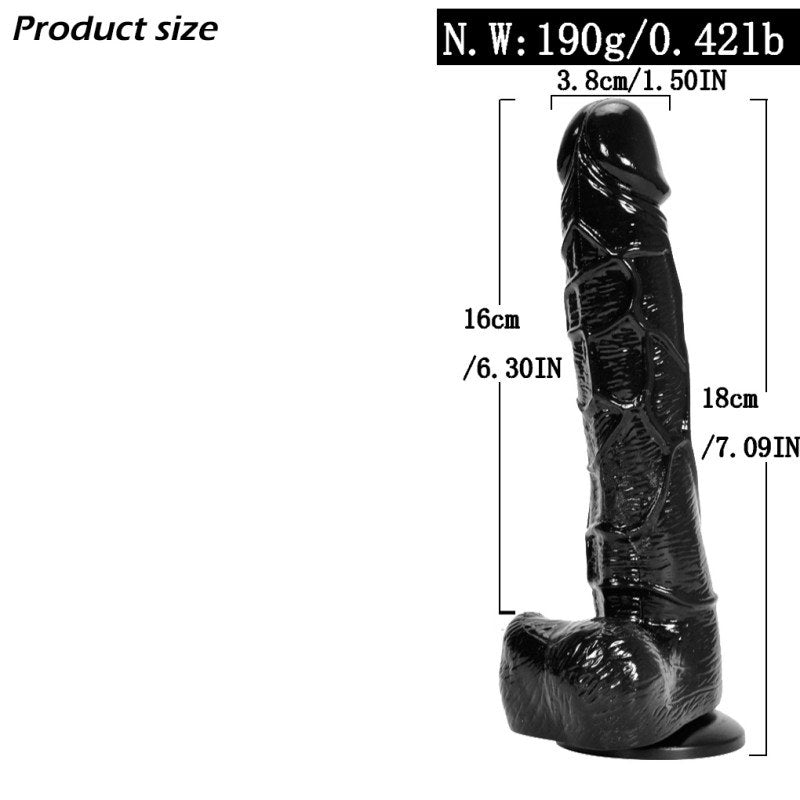 Black manual dildo(قضيب اصطناعي أسود يدوي)
